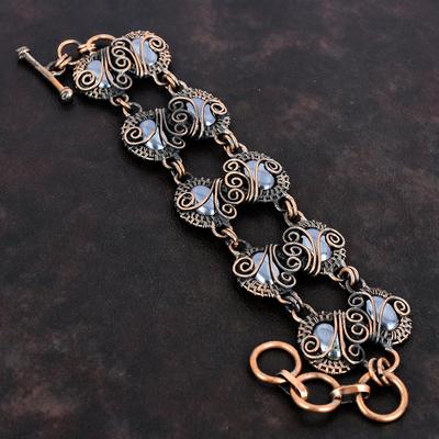 Shungit Armband Kupferdraht gewickelt Armband verstellbare Kette Armband einzigartige Kupferdraht Schmuck handgemachte Edelstein Armband Geschenke für Sie