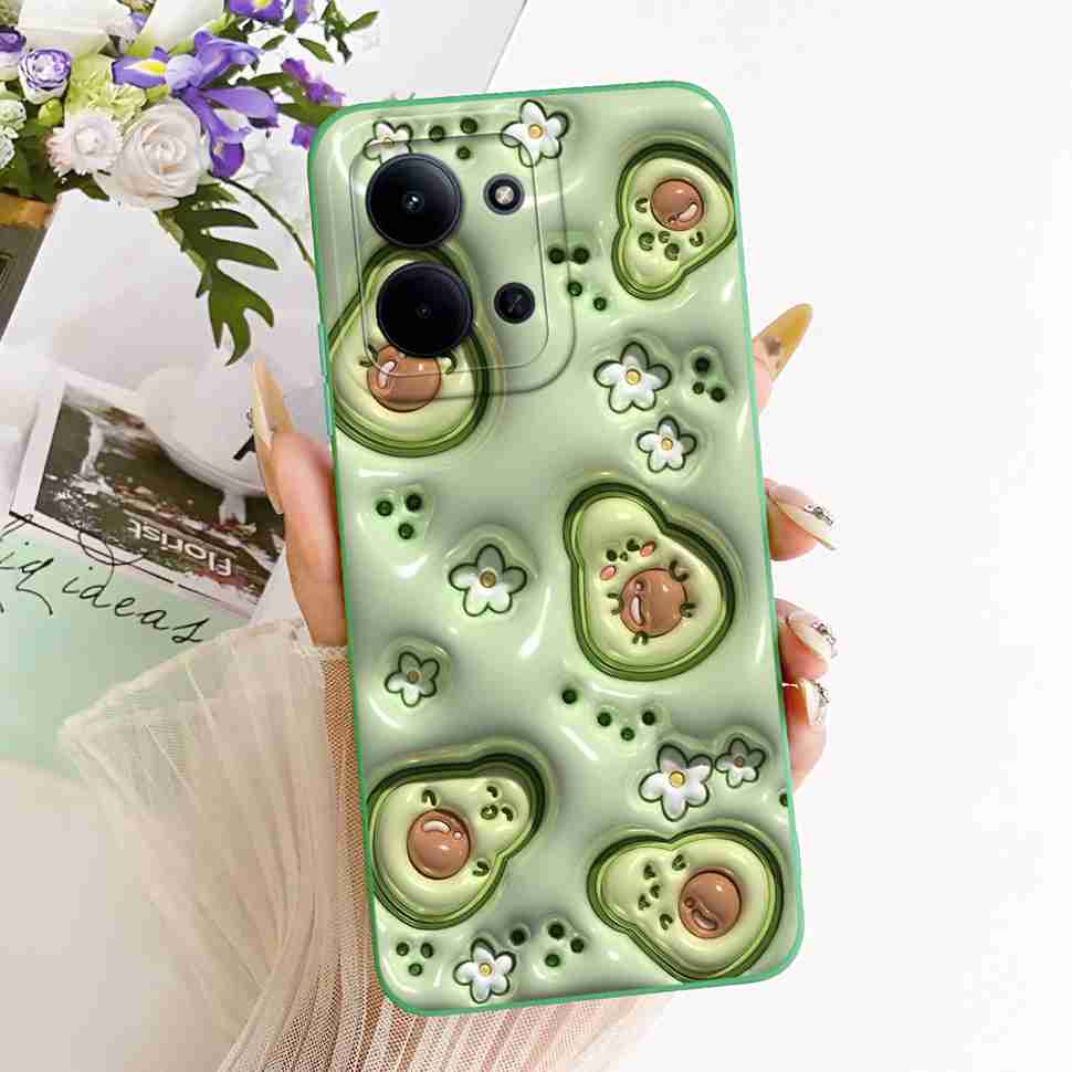 For Xiaomi Redmi 15C 4G Case Cute Couple Flower Cartoon Cover Phone Case For Xiaomi Redmi 15C Redmi15C 4G 5G Back Cover Capa