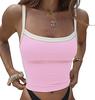 2025 Spring Women's Color Block Slimming Backless Tank Top