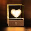 Starry Sky Cube Crystal Night Light: Creative Bedside Atmosphere Lamp