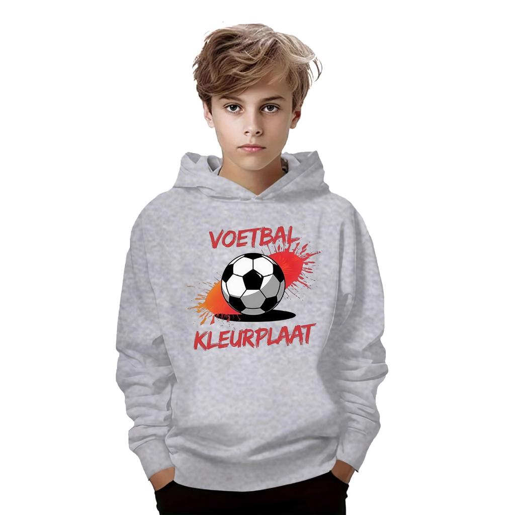 Autumn 3D Football Pattern Printed Hoodies Fashionable Casual Sports Long Sleeved Children's Boy Hooded Sweatshirts