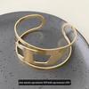 Trendy European & American Exaggerated Metal Hollow Armlet: Niche High-End Women's Jewelry