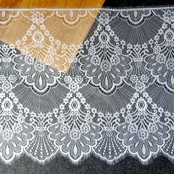 3 meters,Phoenix Tail Lashes Lace Fabric DIY Wedding Curtain Eyelash Lace Trim Skirt Dress Accessories