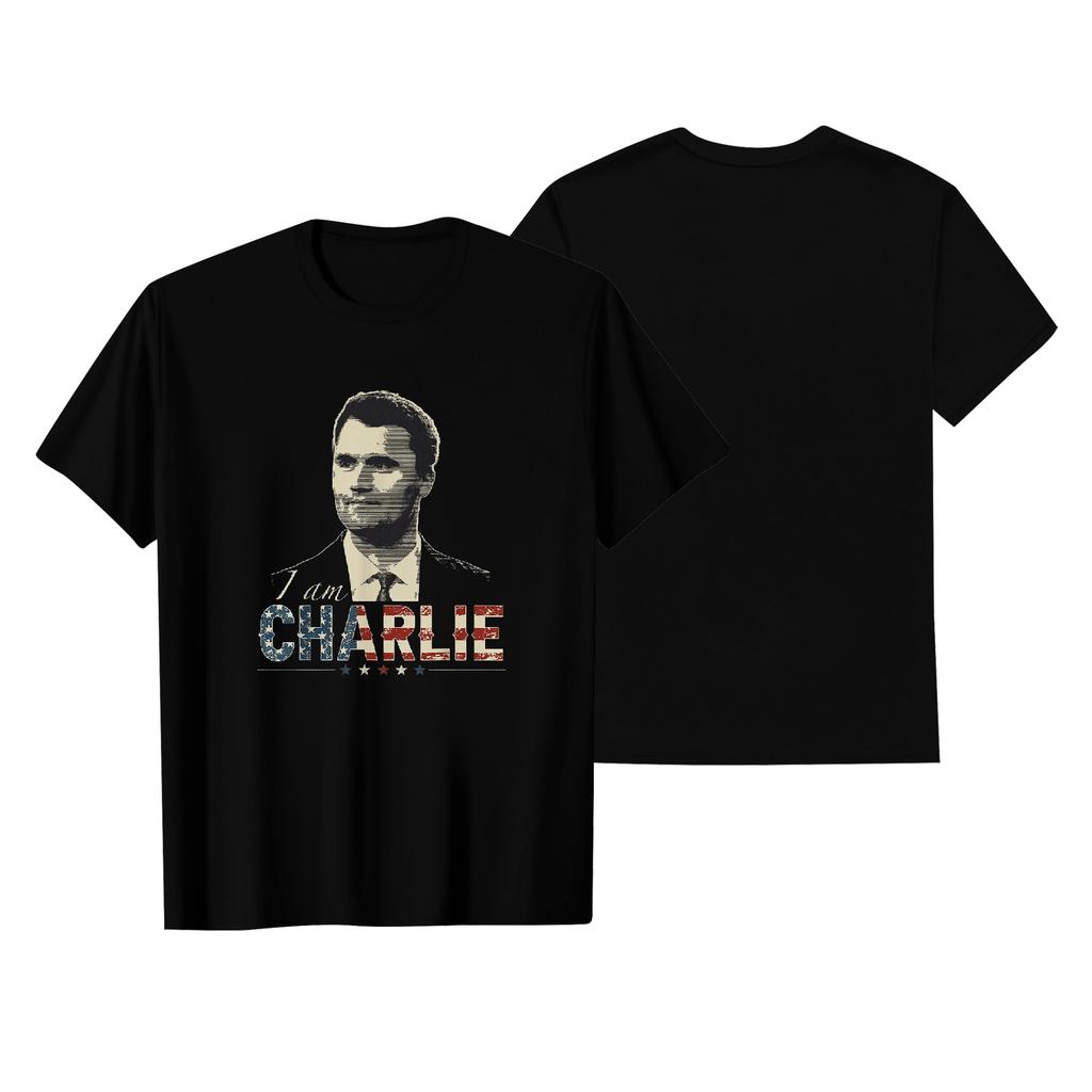 Unisex Round Neck Casual Printed Short-sleeved T-shirt Top