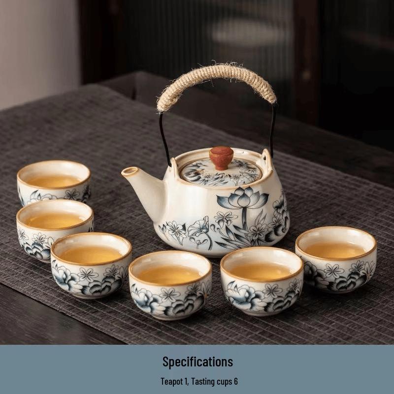 Cha Xun Ru Ware Lotus Kung Fu Tea Set