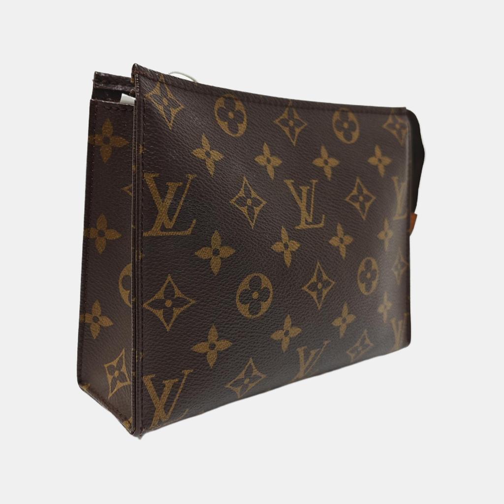 [Pre-Owned] Poche Toilette 19 Classic Monogram Versatile Portable Canvas Toiletry Bag Clutch - Very Good #18NBZVX