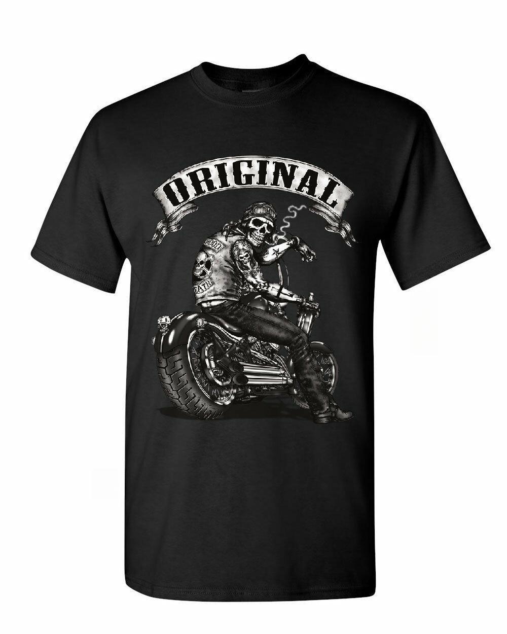 2026 New Original Biker Skull TShirts Ride or Die Route 66 Motorcycle Mc New T Shirt Men Summer Design T Shirt S
