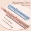 3 In 1 Compass Geometry Set With Ruler Pencil Multifunctional School Drawing Compass Math Geometry Tool Stationery