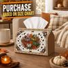 1pc Country Autumn Autumn Tissue Box-Pumpkin Pinecone Leaf,Durable Napkin Organizer for Car,Kitchen,Dining,Home Decor-Decorative Tabletop Party Tissue