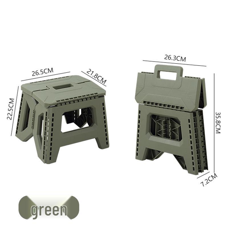 Compact Portable Folding Plastic Stool for Camping and Outdoor Use