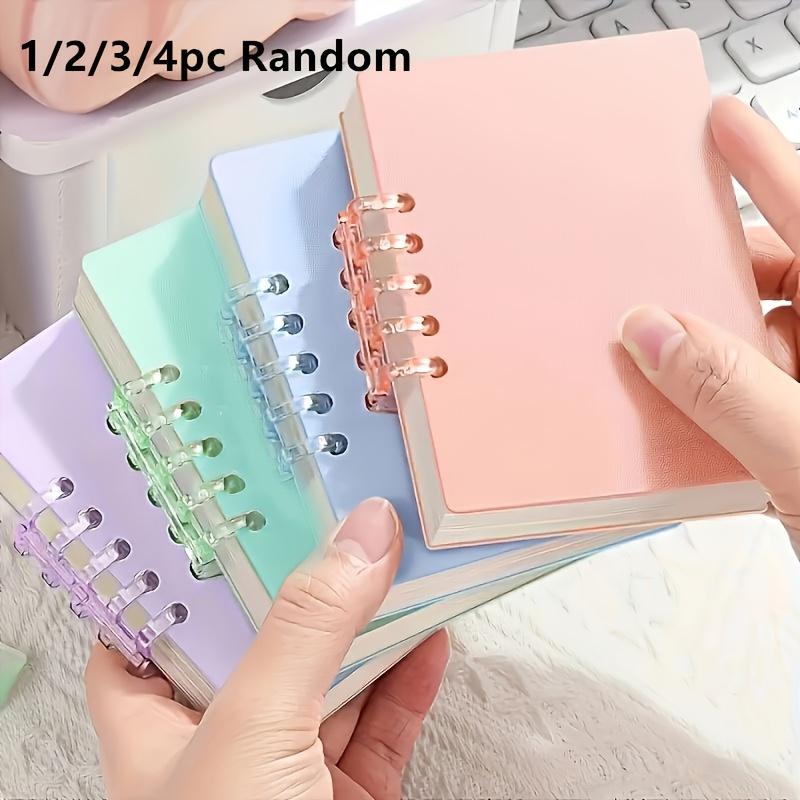 A7 Spiral Notebook, Sugar Color Random, 86 Sheets Portable Pocket Notepad for School Office Gift