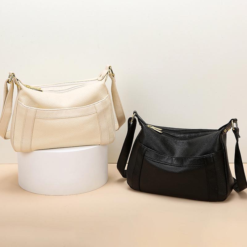 Genuine Leather Women's Crossbody Bag 2026: Versatile, Large Capacity, Single-Shoulder Design