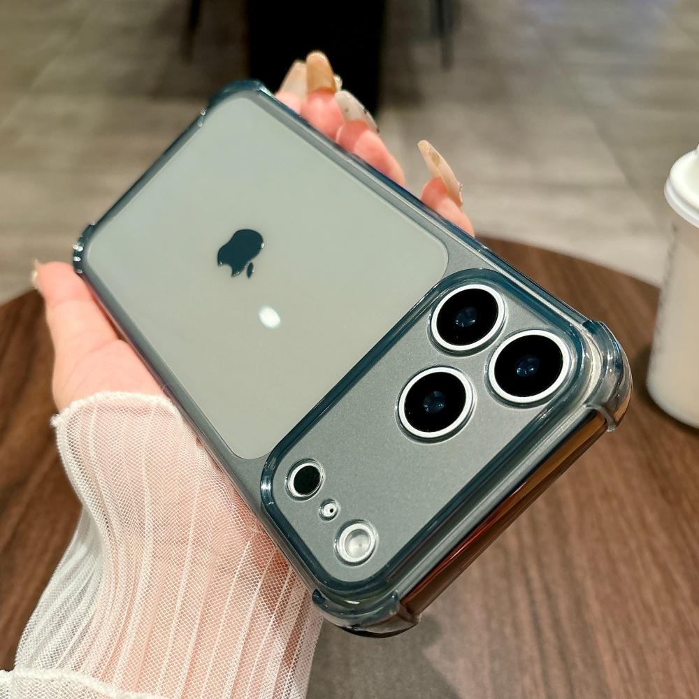 Coque Souple TPU Néon Antichoc Transparente Pour iPhone 17 Pro Max 16 15 14 13 12 11 XR XS X 7 8 Plus Protection Appareil Photo Housse Silicone
