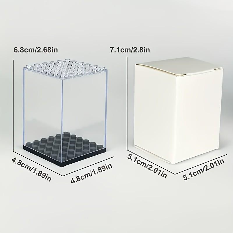 5pcs Clear Display Small Particle Building Block Display Box with Dust Cover for Miniature Figures Action Figure Storage  Bricks Toy
