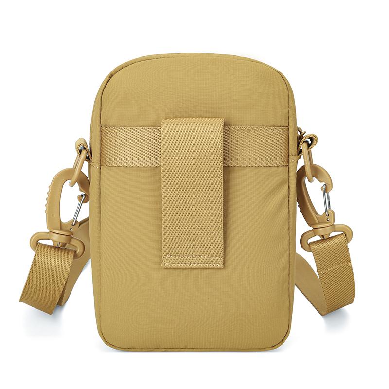 Lightweight Multifunctional Mobile Phone Bag Solid Color Shoulder Bag Crossbody Bag Commuter Nylon Bag
