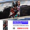 Adesivi per Auto Personaggi Horror Fantasma Halloween Montante B Auto Copertura Decorativa Impermeabile Graffi Portiere Auto Montante Parasole Decalcomanie