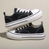 Spring and autumn new canvas shoes female students women's shoes low-top lace-up fashion casual board shoes ins trend white shoes