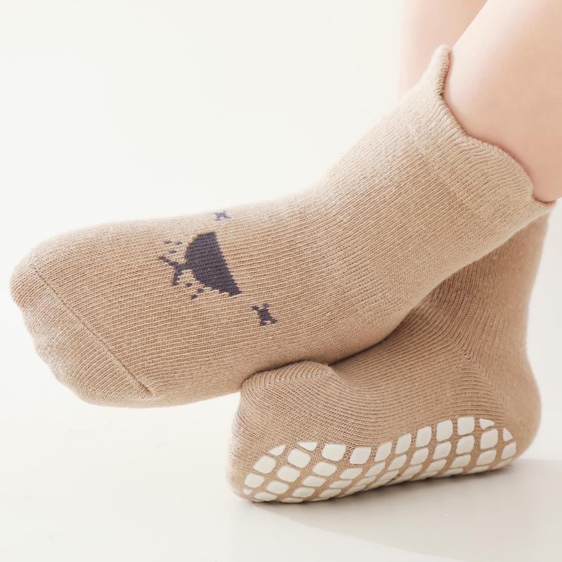 2025 Breathable Anti-Slip Cotton Baby Socks for Toddlers - Indoor & Trampoline Use, Autumn/Winter