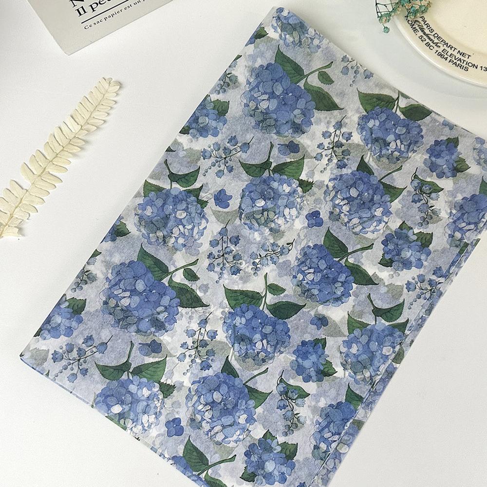 10 Sheets 50x35cm Bowknot Tissue Paper Gift Wrapping Paper Silver Snowflake Strawberry Flower Bouquet Packaging Decoration Paper