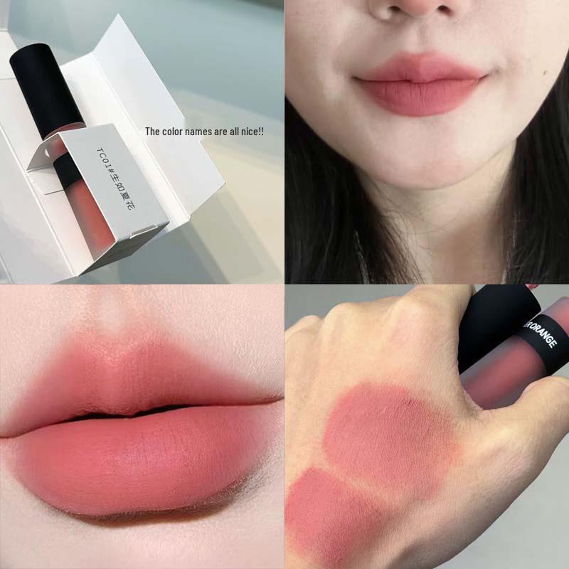 

HERORANGE Velvet Soft Focus Whitening Matte Lip Glaze Set - Non-Stick, Natural Look Lipstick