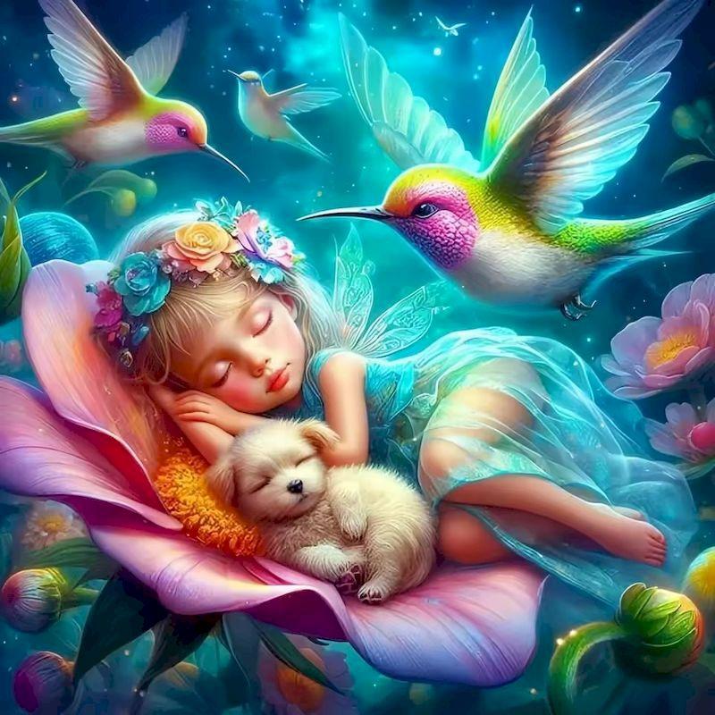 DIY Diamond Painting Elf Diamond Embroidery Cross Stitch Hand Pictures Of Rhinestones Mosaic Decor For Home