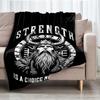 Viking Theme Printed Blanket - Perfect for Couch, Bed, Travel & Outdoor Use | Machine Washable, Cozy & Durable.