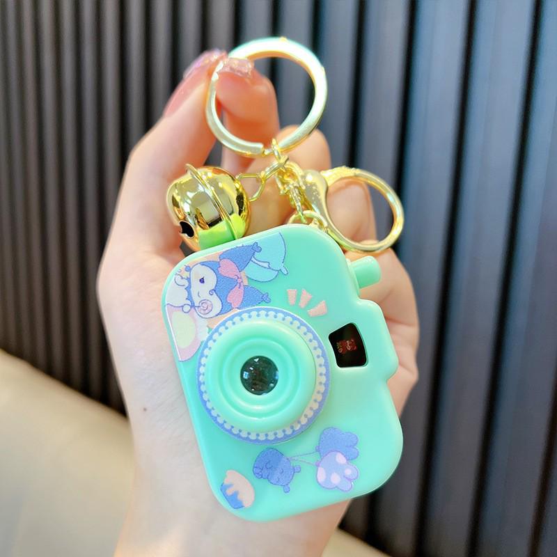 Luminous Cartoon Projector Camera Keychain - Small Gift & Bag Pendant