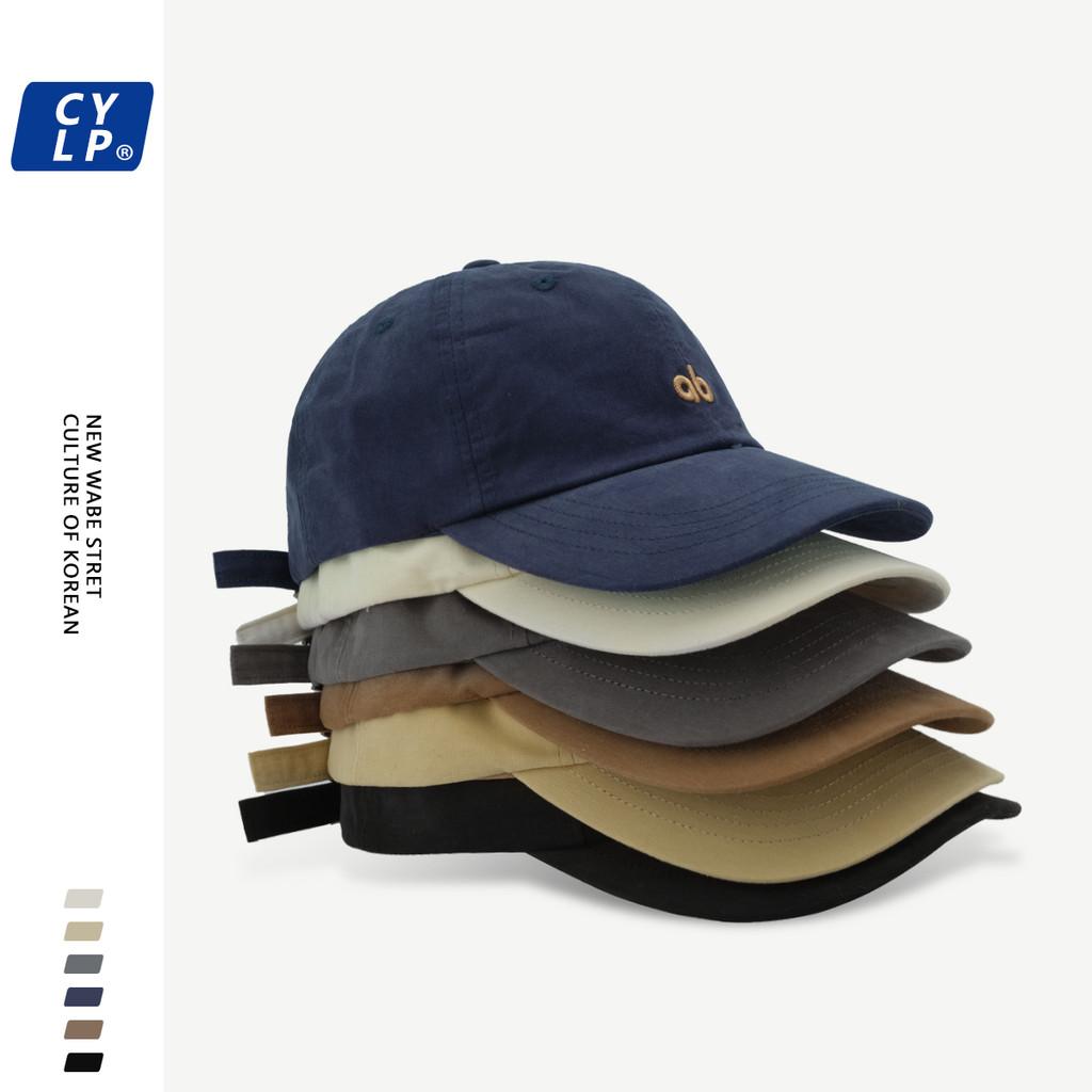 Cotton Baseball Cap With Ab Letter Embroidery For Casual Men Women Spring Wear