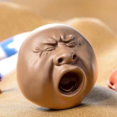 1PC Realistic Yawn Face Toy with Surprise Water Spray Function, Funny Birthday/office/party Gifts,