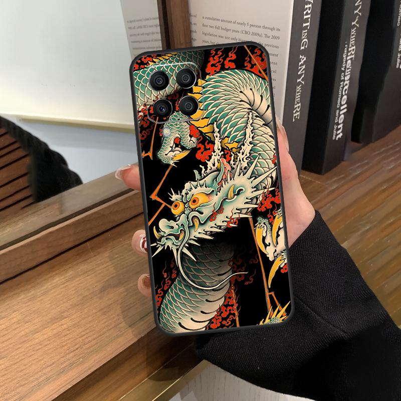 Chinese Style Crane Dragon Case For Samsung Galaxy M13 M53 M51 M31 M11 M14 M34 M54 M12 M32 M52 M16 M36 M56 M15 M35 M55