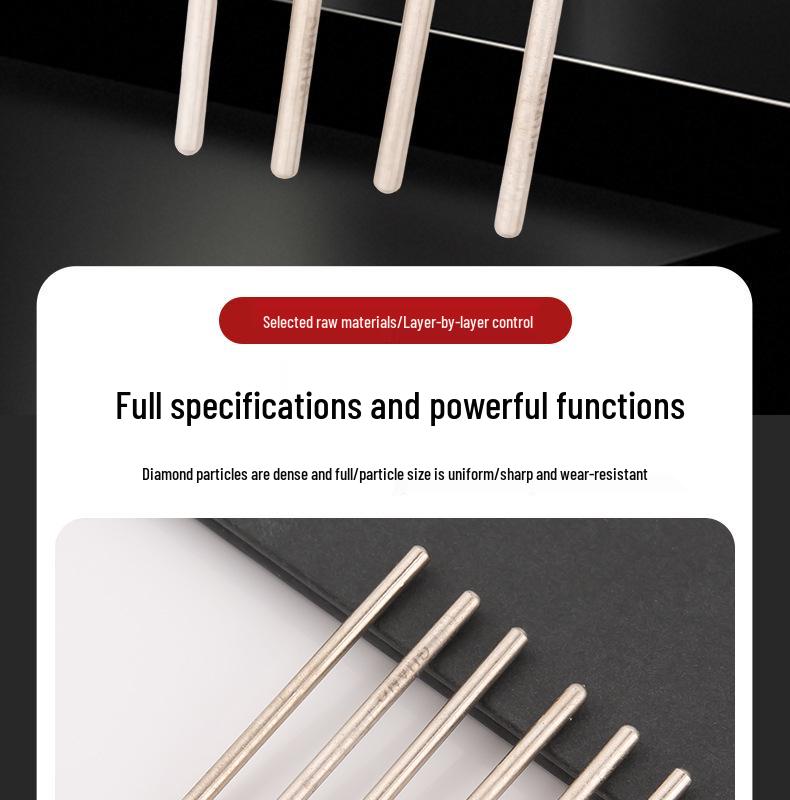Lin Guang Diamond Electroplated Grinding Needle for Jade Carving and Mold Polishing