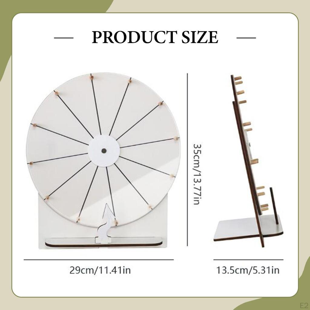 Επιτραπέζιος Τροχός Ρουλέτας Βραβείων με Βάση Διαγράψιμος Ακρυλικός Επαναχρησιμοποιήσιμος Φορητός για Αίθουσα Διδασκαλίας