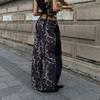 European and American Y2K autumn and winter splicing loose casual street personality dark gothic style hip-hop pants