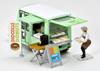 Geocolle Car Snap 24a Donut Shop ABS PVC Set Scale Mini Car Set 64# Resin, Doll/accessories + 1/64 Die-cast