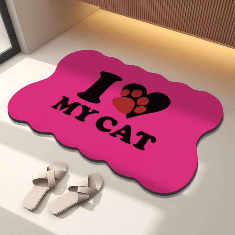 

Bathroom Floor Mat Soft Diatom Mud Water Absorption Anti Slip Toilet Toilet Household Bathroom Door Quick Drying Entrance Foot Mat 50*80cm