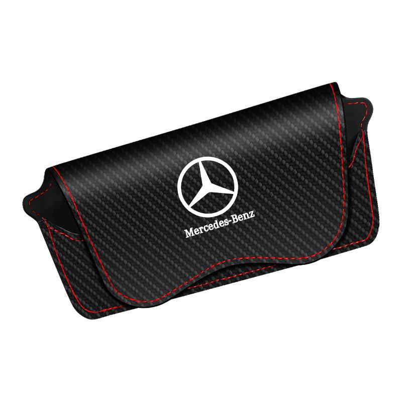 For Mercedes Benz A C E S G Class GLC CLE CLA GLB GLS W177 W205 W213 W222 Car Glasses Case Eye Sunglasses Storage Box Holder