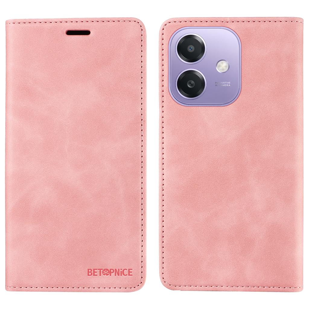 BETOPNICE 003 For Oppo A5x 5G/A3x 4G/A3x 5G (India) Wallet Case Leather Phone Cover with Stand