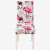 Printed Chair Cover Elastic Kitchen Seat Cover Stretch Spandex Chair Covers for Dining Room Wedding Hotel Banque… More