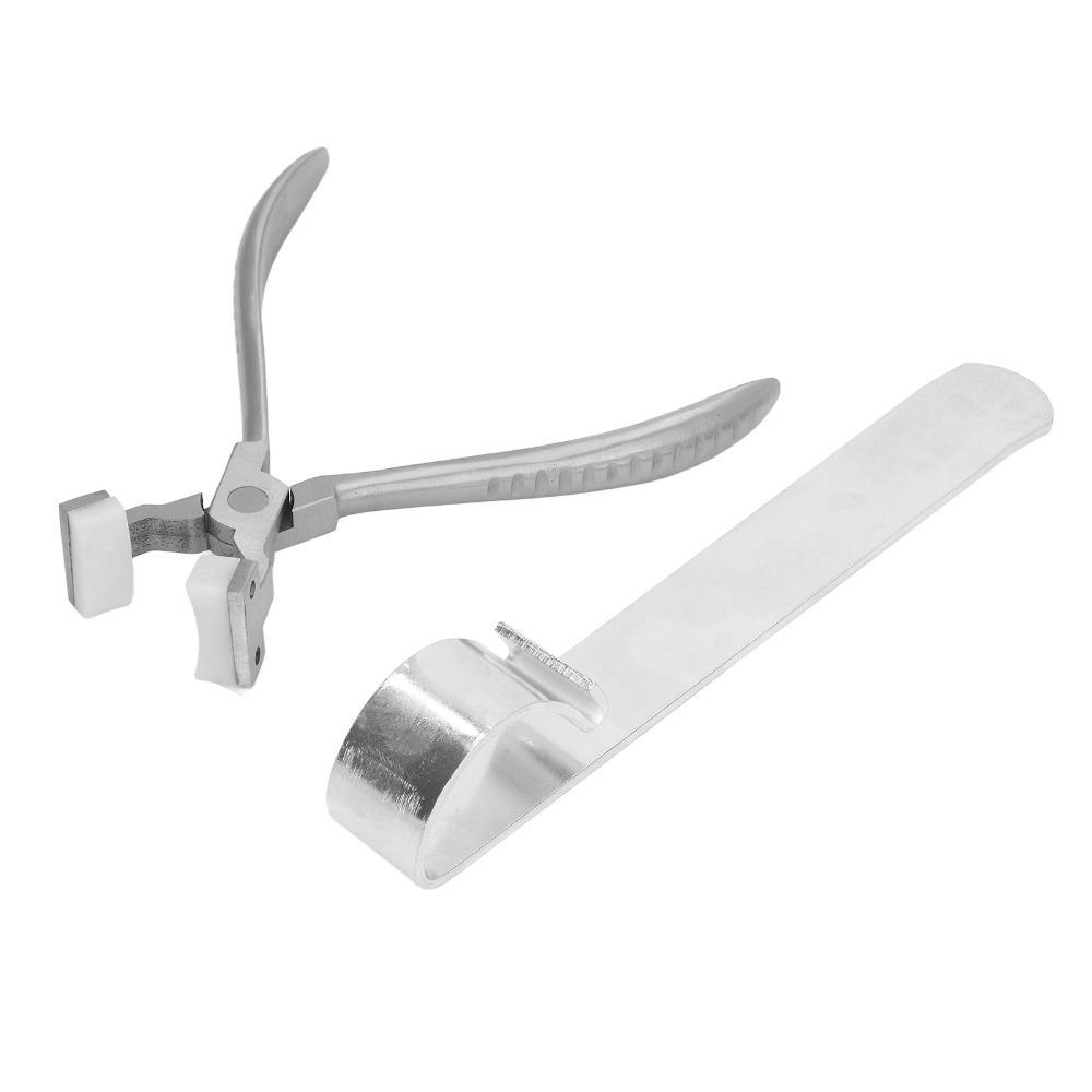 Stainless Steel Bracelet Bending Tool Silver Metal Bracelet Making Kit Durable Bracelet Helper