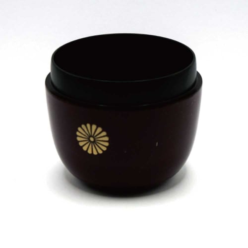 Medium Tea Ceremony Tea Utensils, Natsume (Natsume), Made of Urushi and Kiku-kiri Wood, Resin, for Matcha Tea Ceremony