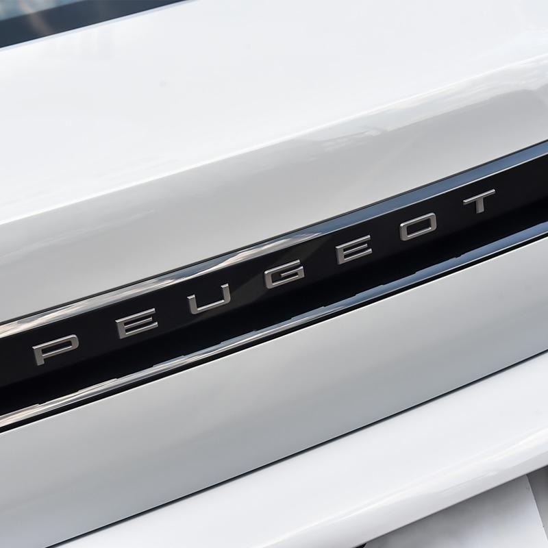 Tgujh8 ABS Letra Coche Trasero Maletero Emblema Pegatina Etiqueta para Peugeot 508 408X 3008 308 2008 408 4008 GT 5008 307 206 207 301 Decoración