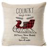 Christmas Pillowcase Gray and White Plaid Office Lumbar Support Home Bedside Cushion Car Neck Cushion