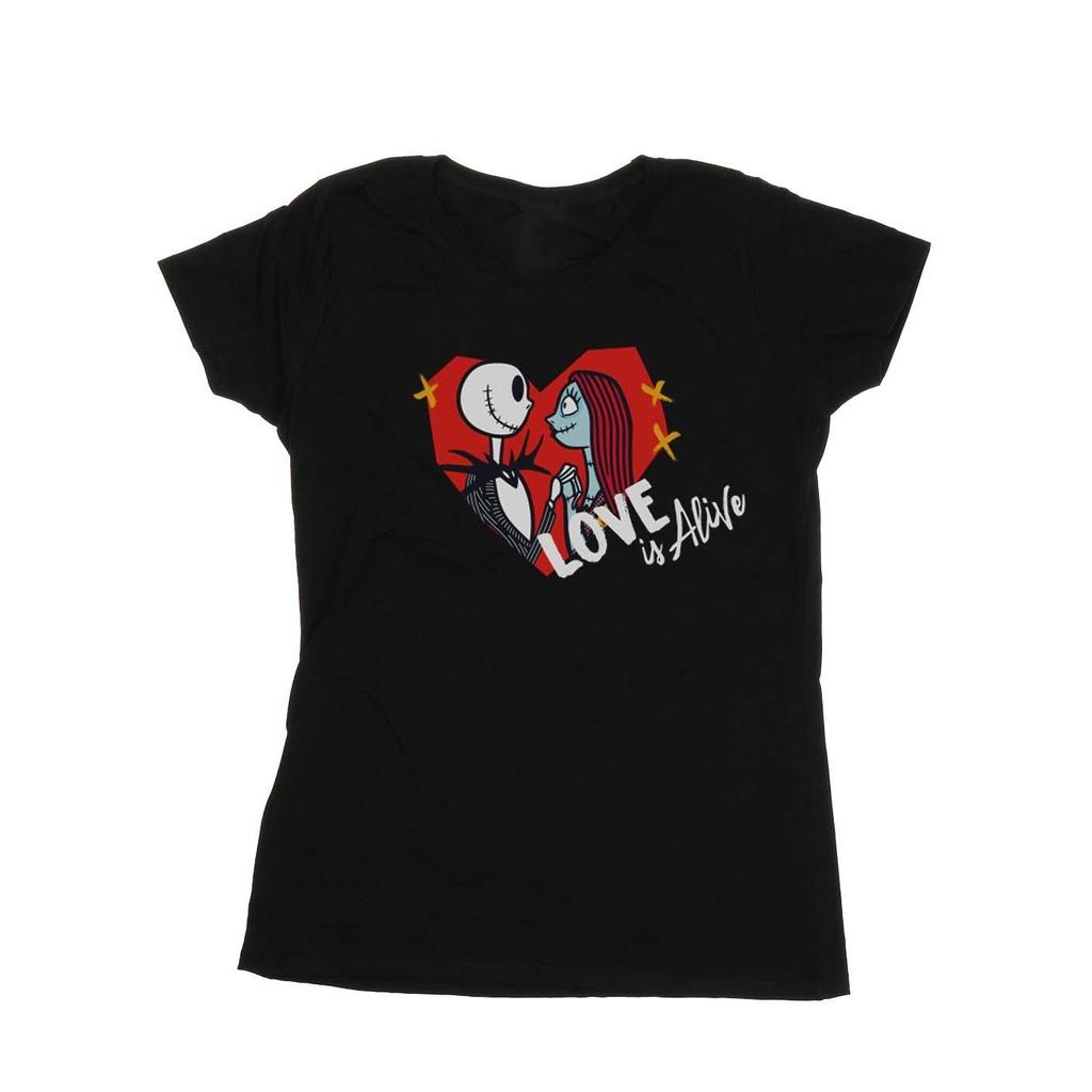 Disney Womens/Ladies The Nightmare Before Christmas Love Is Alive Cotton T-Shirt
