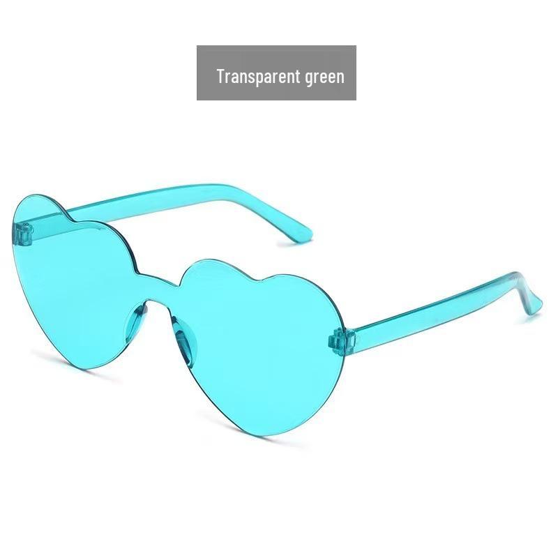 Unisex Peach Heart Sunglasses & Women's Heart Jumpsuit