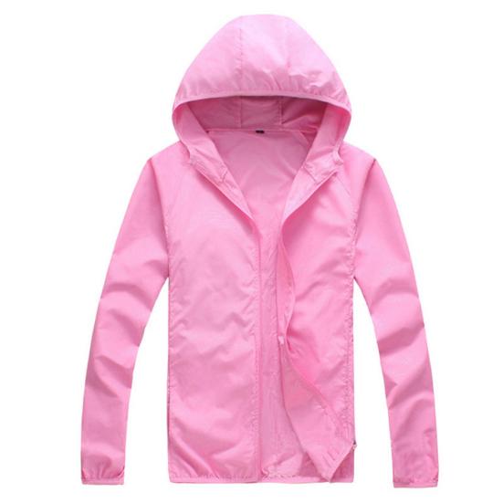 Solid Color Unisex Ourdoor Windproof Hooded Jacket Sun Protection Fishing Coat