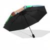Curious George, King Automatic Opening and Closing, 8 rib Structure Portable Umbrella, Suitable for Men and Women in All Seasons  Perfect Gi
