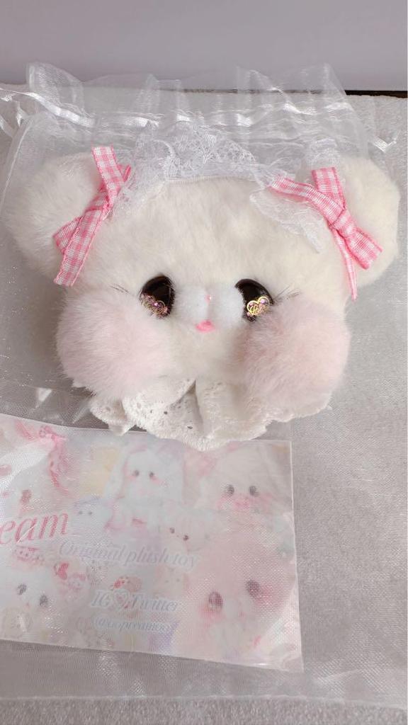 [USED] pream Sanrio Artist Teddy Bear Handmade Plush Brooch Bear