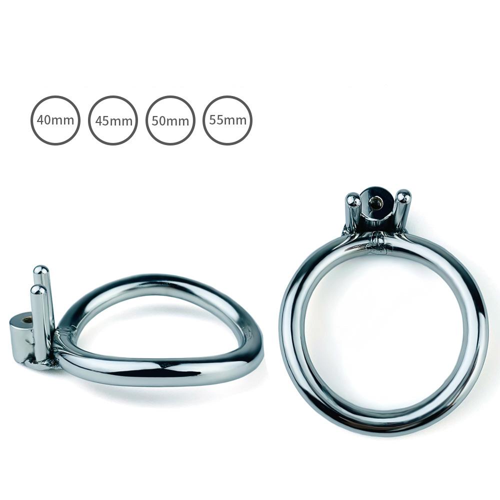 Wearable + Catheter Stainless Steel CB Lock Chastity Lock Cock Ring Penis Cage  Sex Toy Chastity Belt BDSM
