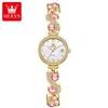 OLEVS 5633 Eleganz China Damen Quarz Uhr Neuestes Edelstahlarmband Wasserdicht Datumsanzeige Bling Freizeit Uhr Fabrik
