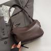 IELGY Ladies Korean Version Large-Capacity Pleated Dumpling Bag High-End Casual Commuter Underarm Bag Can Be Cross-Body